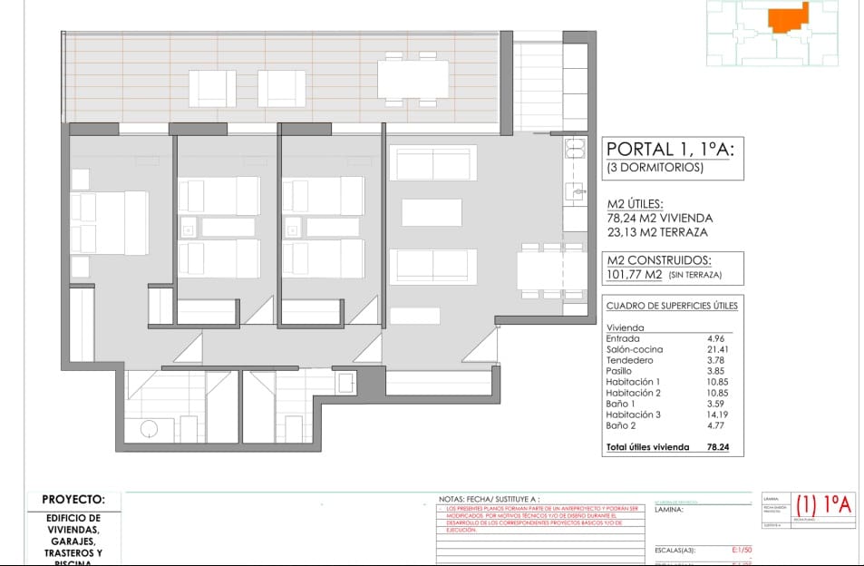 Apartamento de 2 habitaciones en Javea / Xàbia en venta con garaje - 325.000 € (Ref: 9630596)