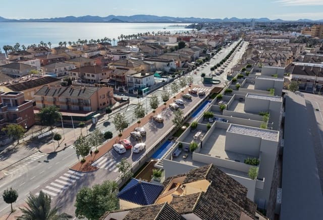 2 quarto Penthouse para venda em Los Narejos - Punta Calera, Los Alcázares com piscina - 425 000 € (Ref: 10029028)