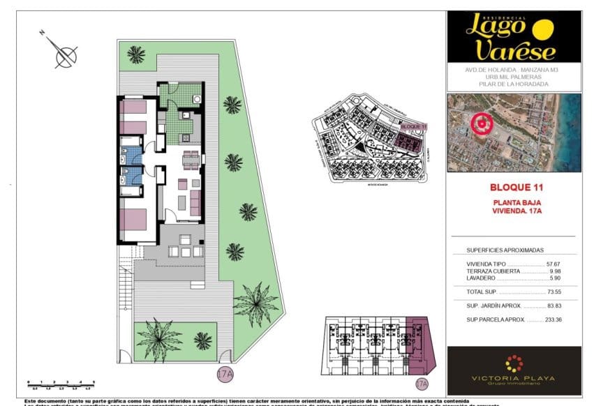 2 soveværelse Lejlighed til salg i Pilar de la Horadada med swimmingpool - € 299.000 (Ref: 8544115)