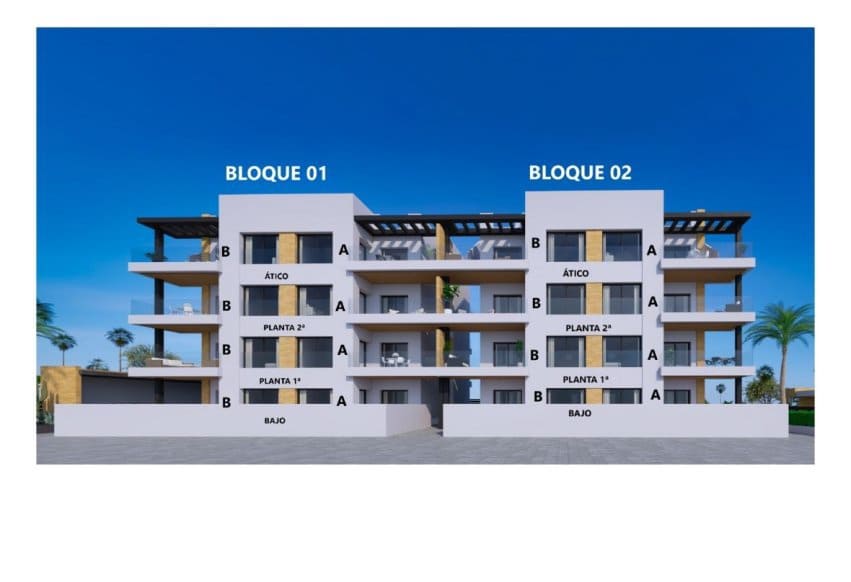 2 soverom Leilighet til salgs i Torrevieja med svømmebasseng - € 274 900 (Ref: 8766292)