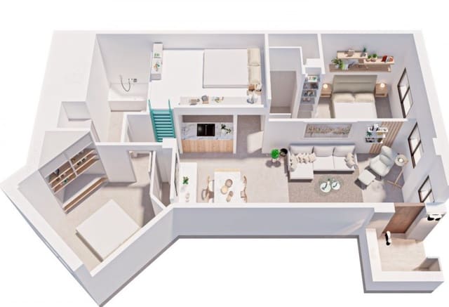 2 Zimmer Apartment zu verkaufen in Pilar de la Horadada ciudad, Pilar de la Horadada - 137.000 € (Ref: 9293746)