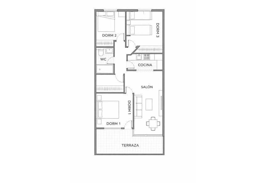 3 slaapkamer Appartement te koop in Orihuela Costa met zwembad - € 215.000 (Ref: 9665178)