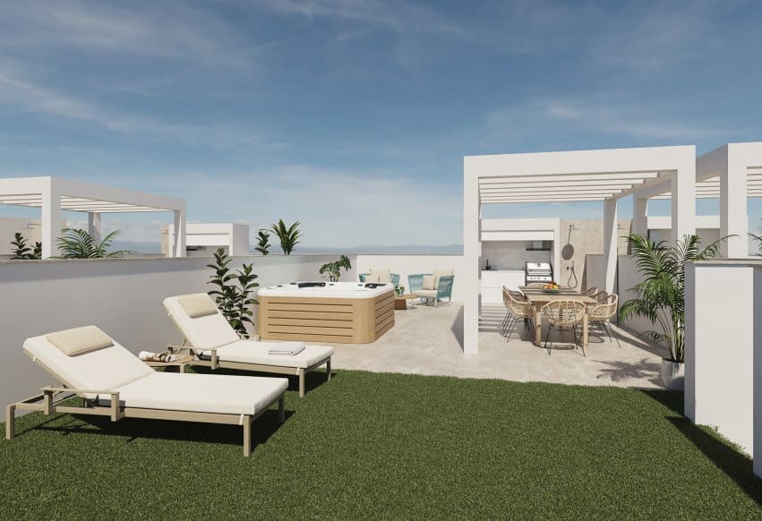 3 quarto Bungalow para venda em Pilar de la Horadada com piscina - 270 000 € (Ref: 9989862)