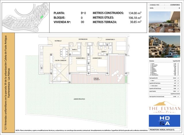 2 slaapkamer Appartement te koop in Caleta de Fuste, Antigua met zwembad garage - € 275.000 (Ref: 9344155)