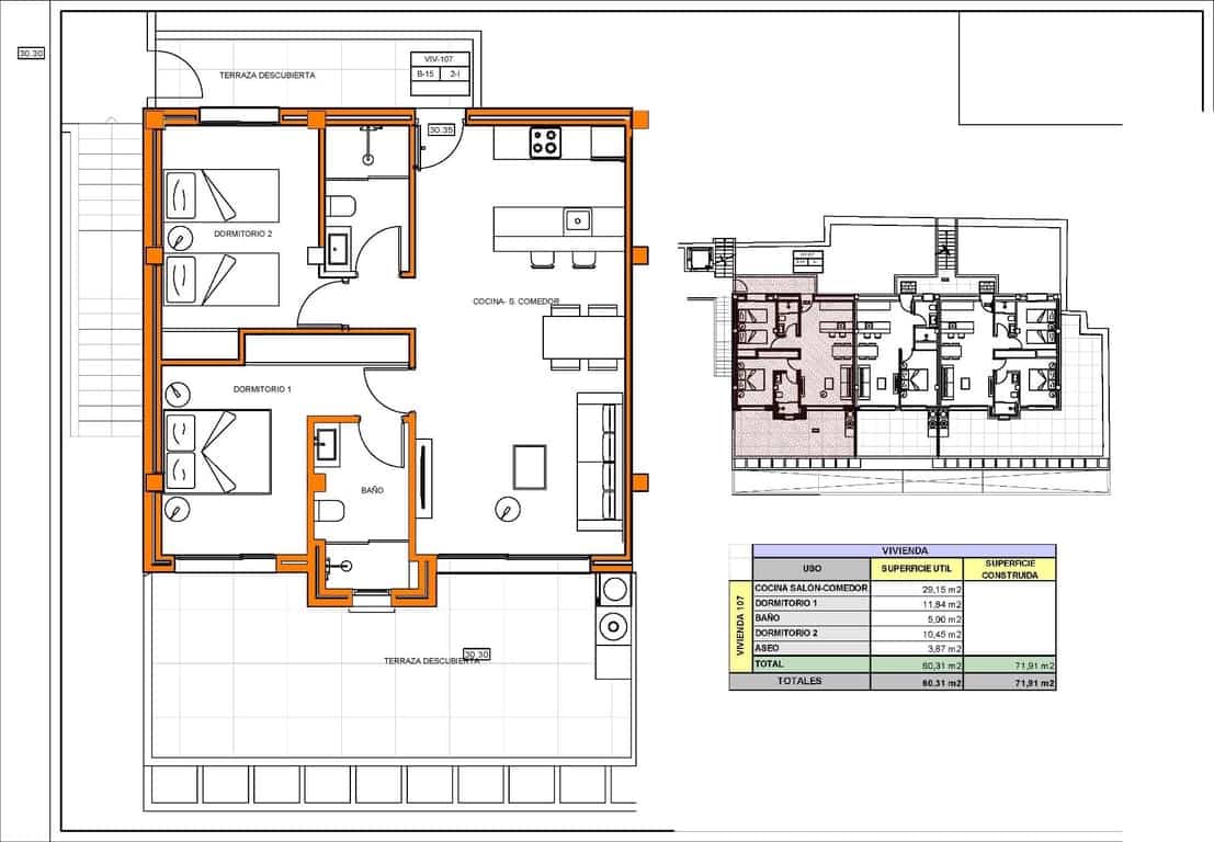 2 slaapkamer Appartement te koop in Xeresa met zwembad - € 245.000 (Ref: 9506896)