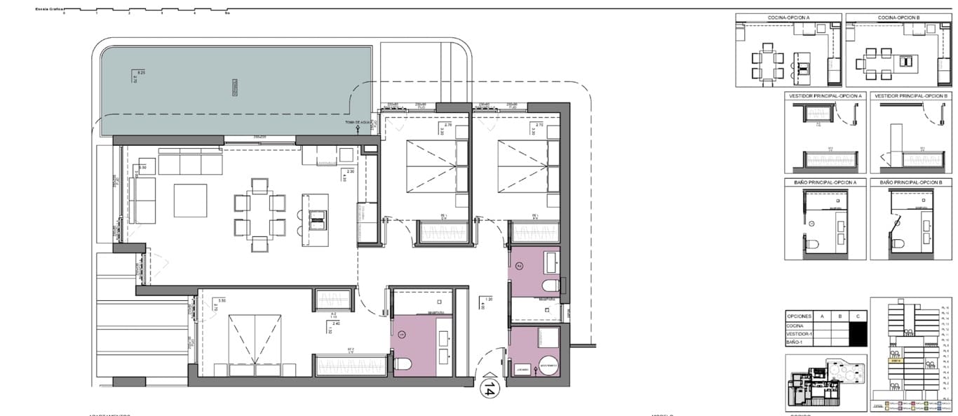 3 bedroom Apartment for sale in Calpe / Calp with pool garage - € 802,000 (Ref: 9533377)