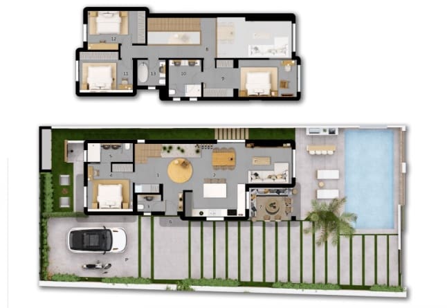 Chalet de 4 habitaciones en Alfaz del Pi / L'Alfàs del Pi en venta con piscina garaje - 875.000 € (Ref: 9533401)