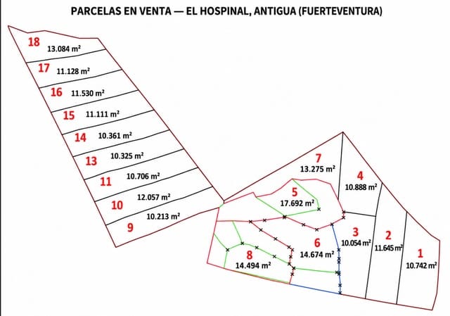 Terreno Não Urbanizado para venda em Antigua - 33 000 € (Ref: 10161037)