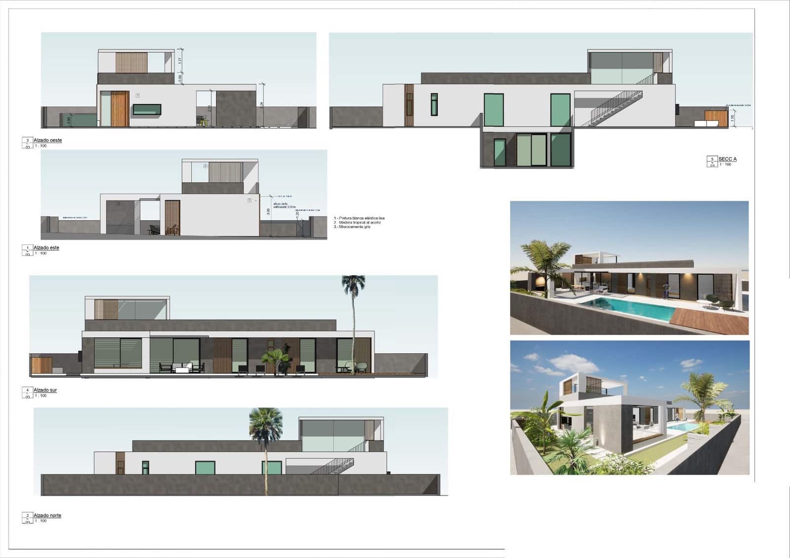 3 sypialnia Willa na sprzedaż w Corralejo z basenem garażem - 987 000 € (Ref: 7852349)