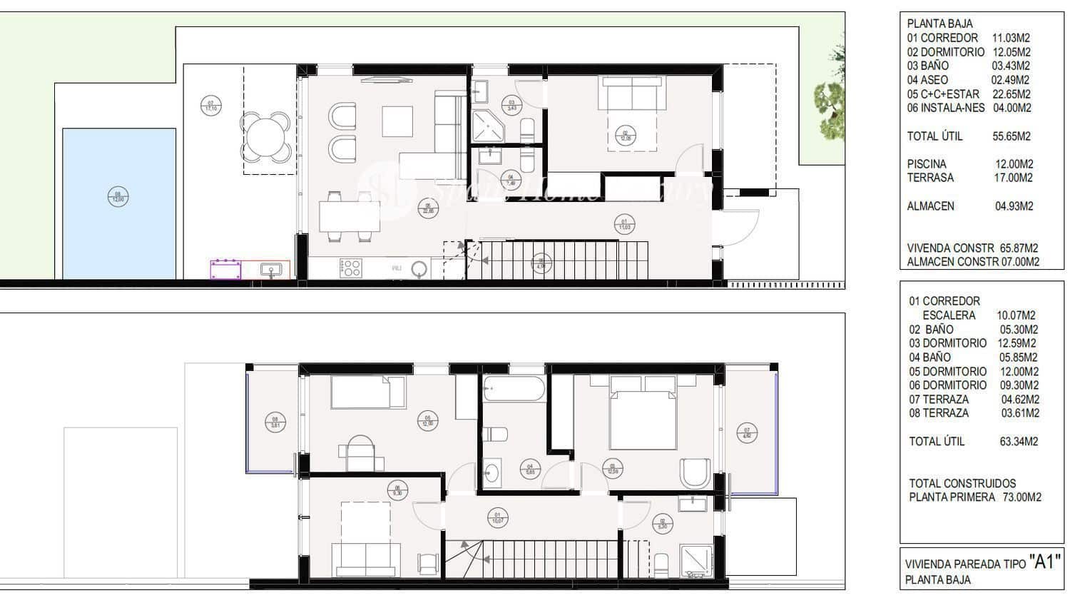 Casa em Banda para venda em San Antonio de Benageber com piscina - 495 000 € (Ref: 8746367)