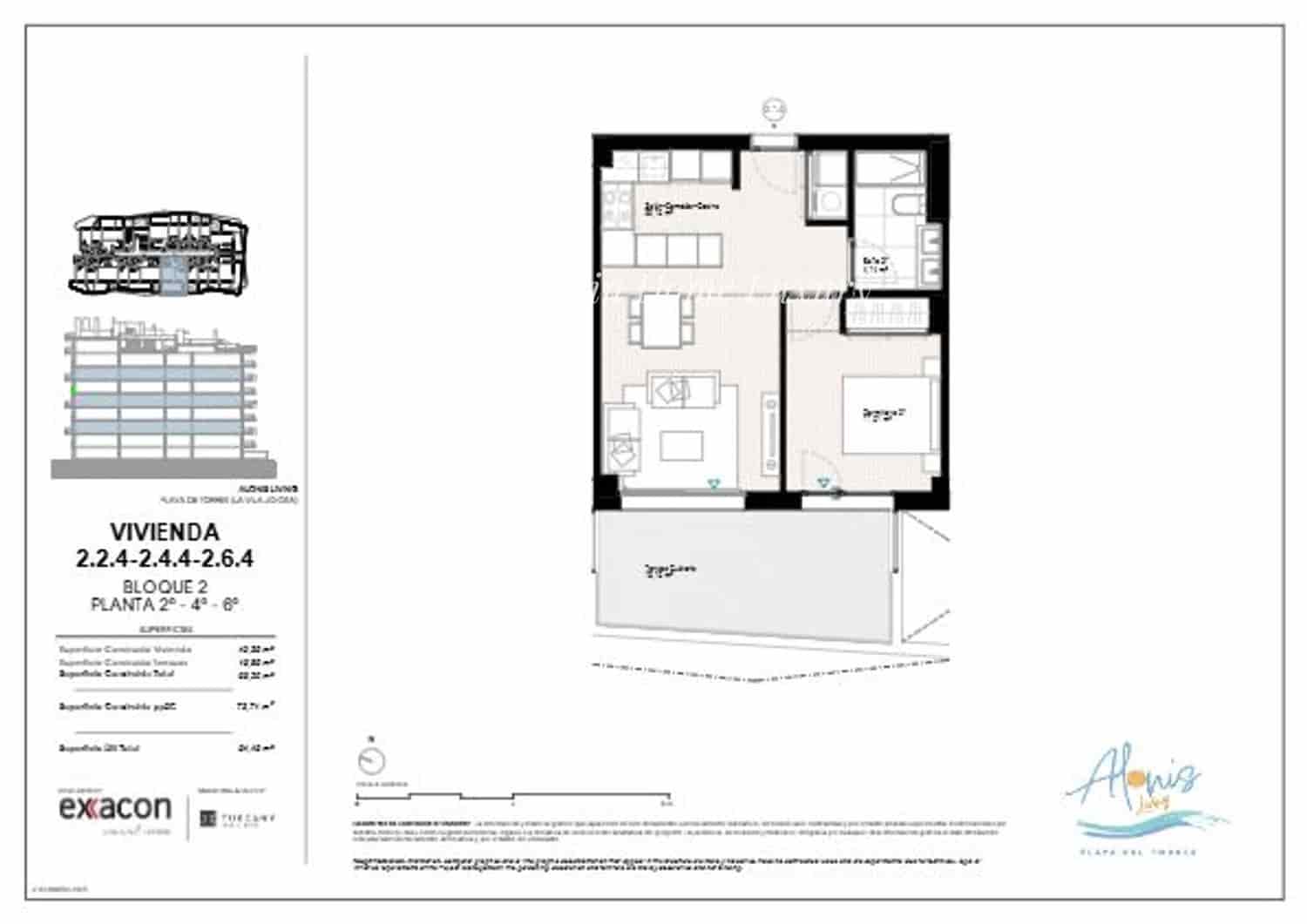 1 soveværelse Lejlighed til salg i La Villajoyosa / Vila Joiosa med swimmingpool garage - € 325.000 (Ref: 8979115)