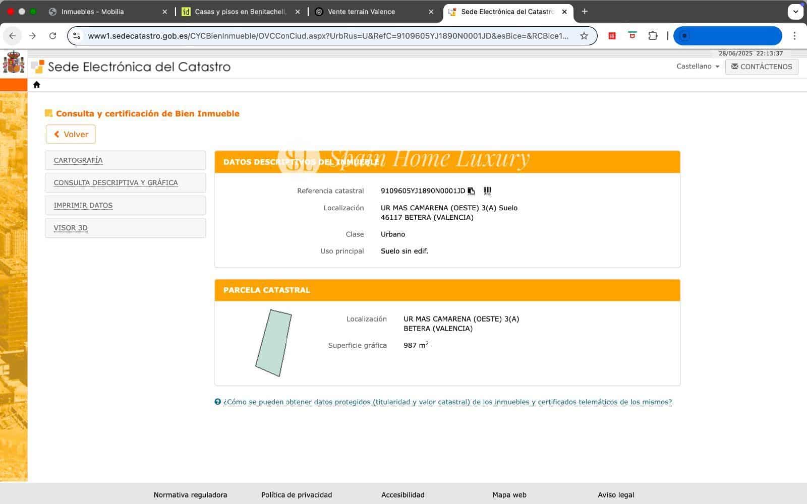 Area Edificabile in vendita in Betera - 315.000 € (Rif: 9095943)