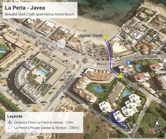 3 soveværelse Penthouse til leje i Arenal, Javea / Xàbia med swimmingpool garage - € 1.875 (Ref: 9258124)