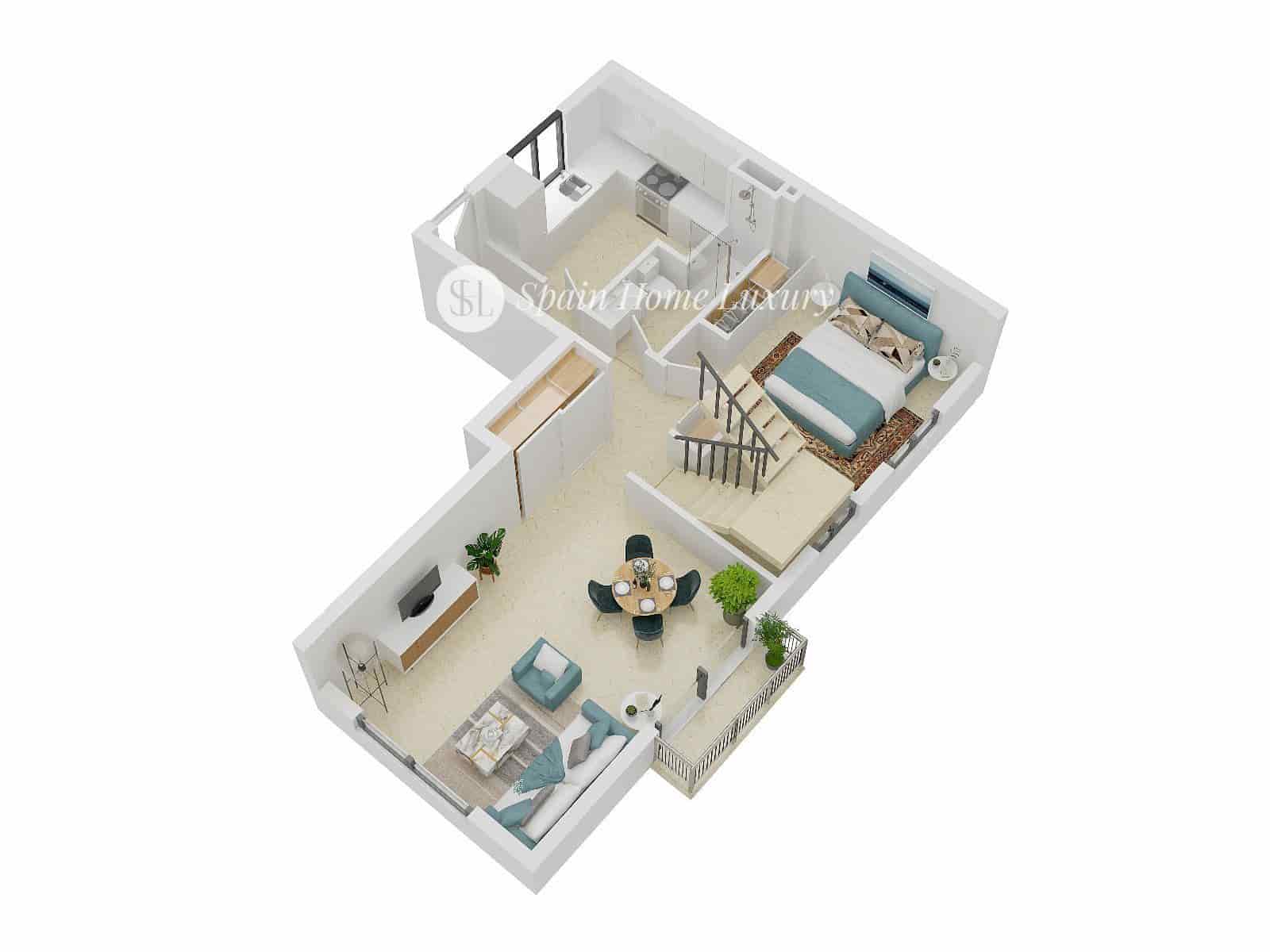 2 soverom Leilighet til salgs i Benissa med garasje - € 160 000 (Ref: 9275208)