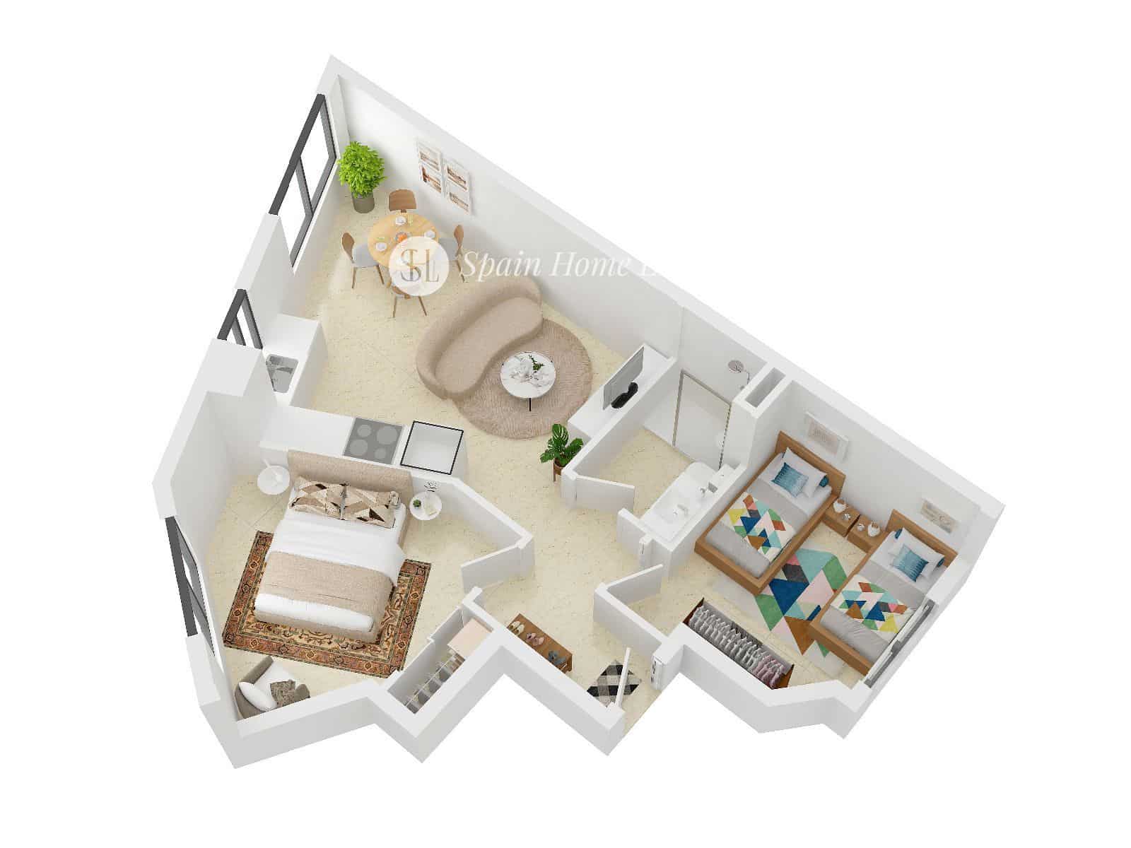 2 soverom Leilighet til salgs i Benissa med garasje - € 160 000 (Ref: 9275208)