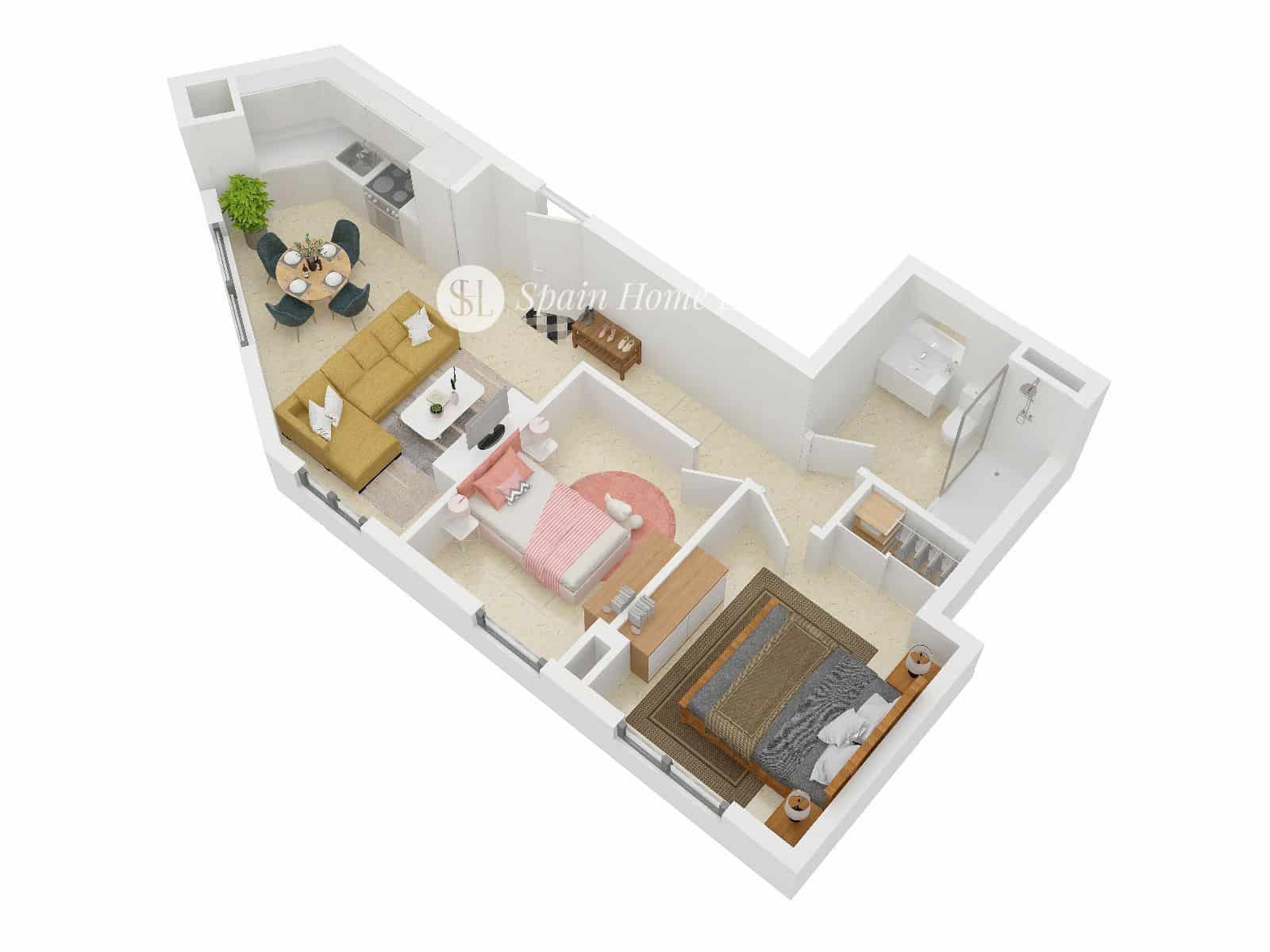 2 soverom Leilighet til salgs i Benissa med garasje - € 160 000 (Ref: 9275208)