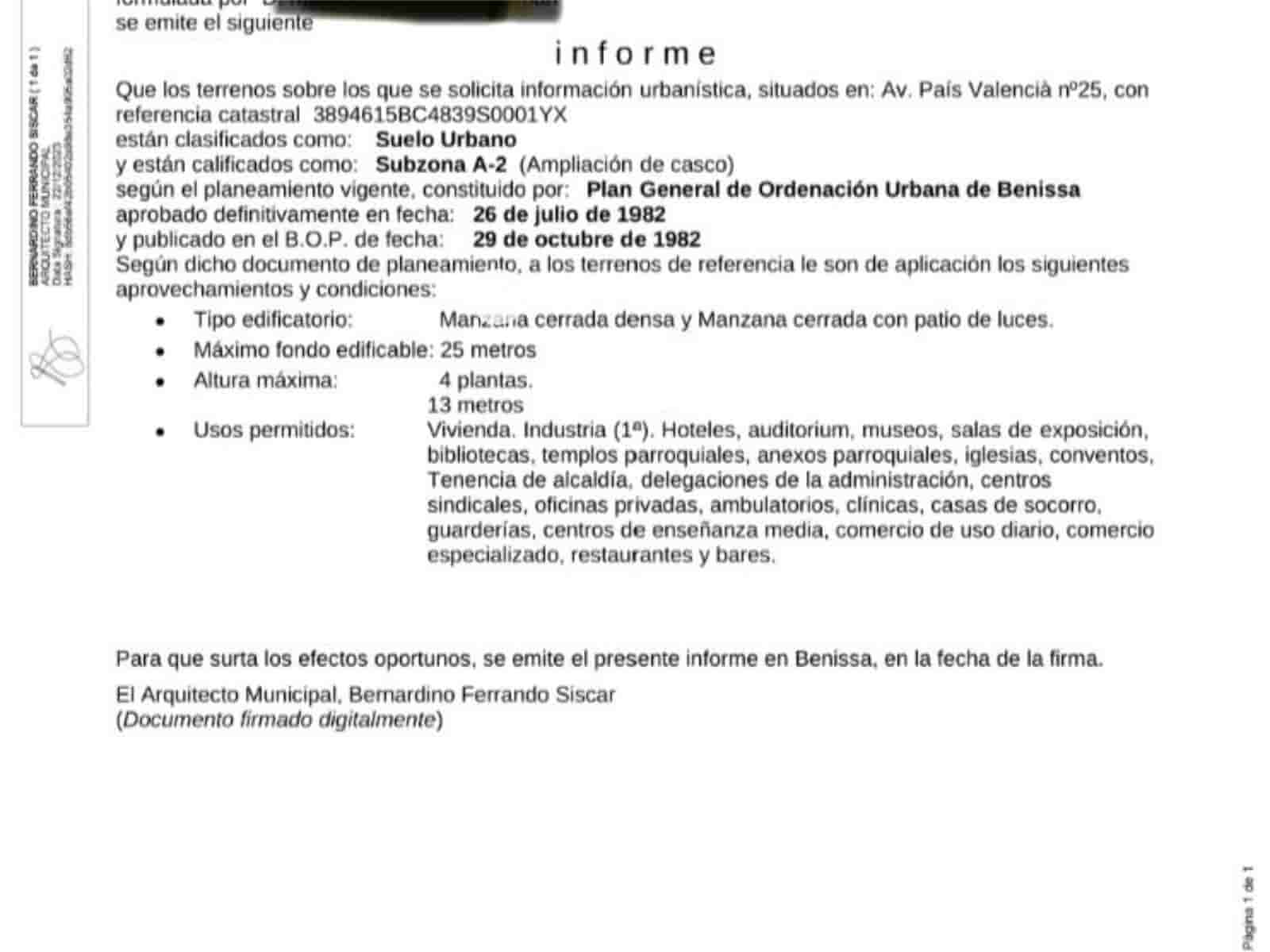 Solar/Parcela en Benissa en venta - 99.990 € (Ref: 9475655)