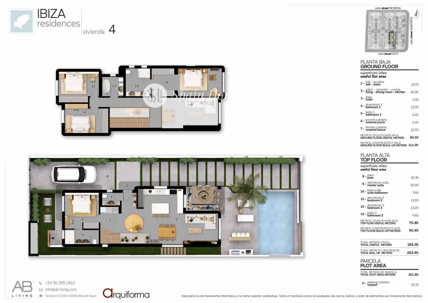 4 chambre Villa/Maison à vendre à Alfaz del Pi / L'Alfas del Pi avec piscine - 895 000 € (Ref: 9631446)