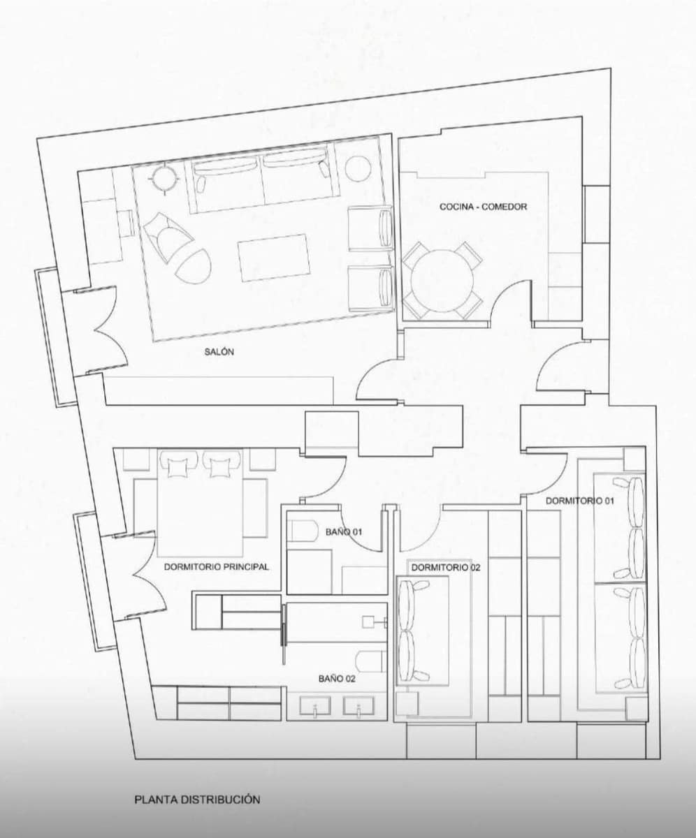 3 makuuhuone Huoneisto myytävänä paikassa Cadiz kaupunki - 595 000 € (Ref: 10150561)
