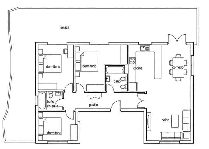 3 soverom Penthouse til salgs i La Alcaidesa med svømmebasseng - € 550 000 (Ref: 8970393)