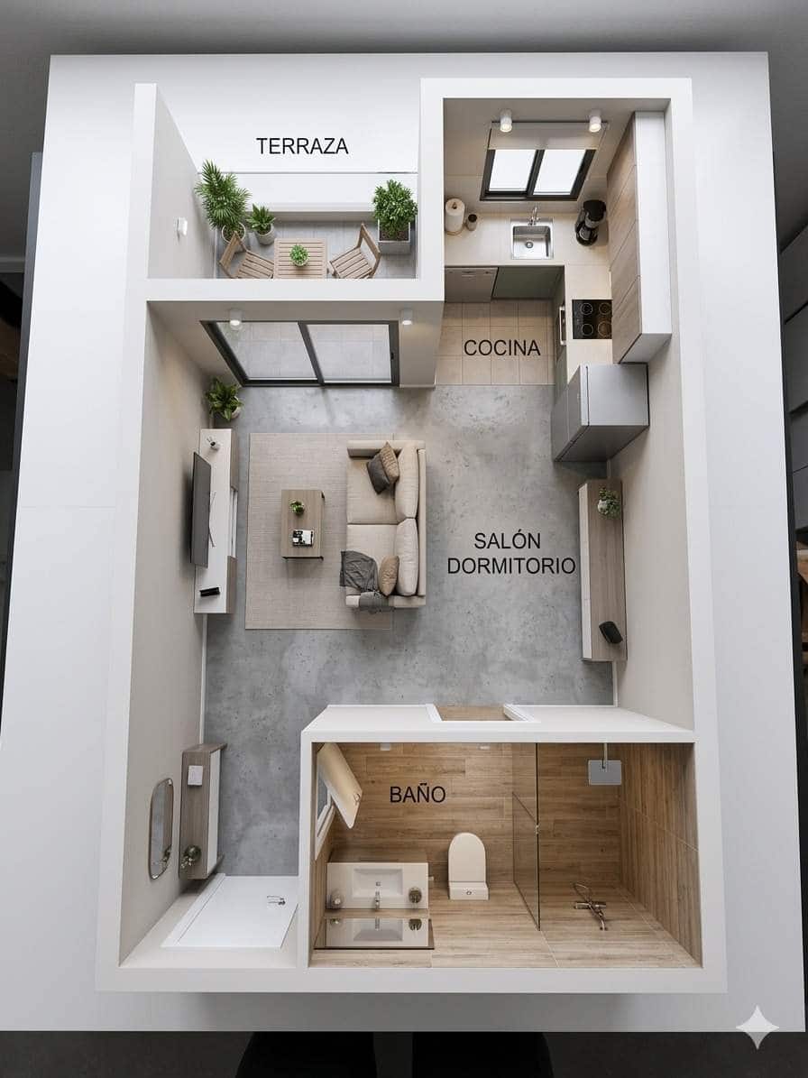 Studio for sale in Sotogrande with pool garage - € 155,000 (Ref: 9129745)