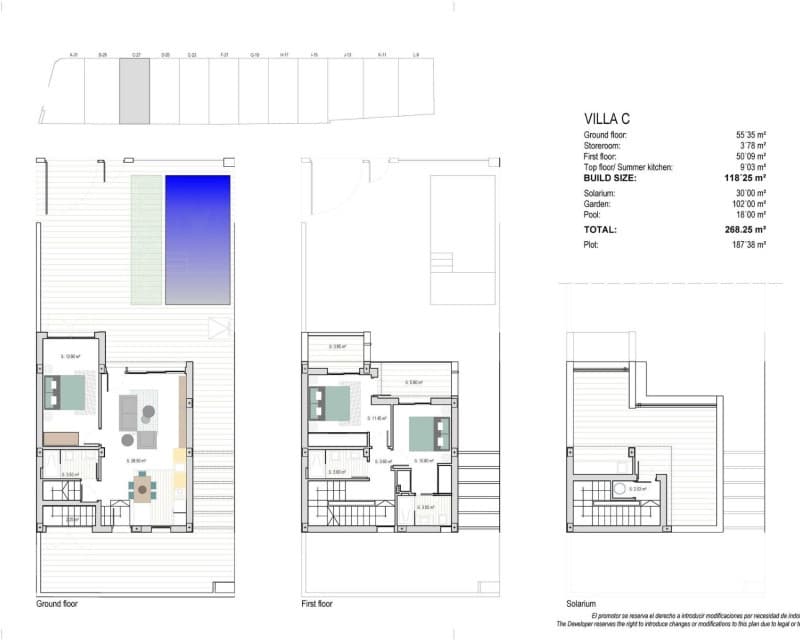 3 chambre Villa/Maison à vendre à Los Alcazares avec piscine - 659 000 € (Ref: 8732193)