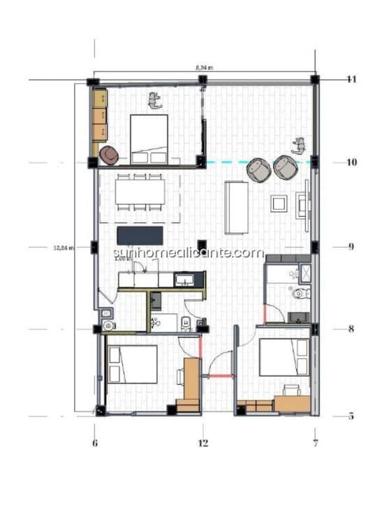 3 soverom Leilighet til salgs i Alicante by med garasje - € 380 000 (Ref: 8710700)