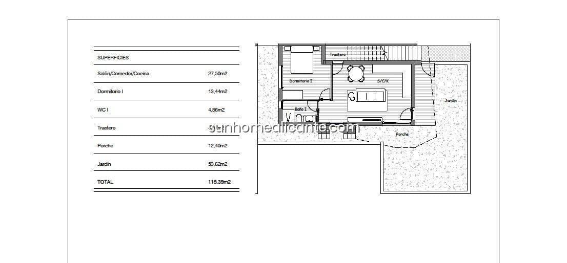 Piso de 3 habitaciones en San Miguel de Salinas en venta con piscina garaje - 244.900 € (Ref: 8710724)