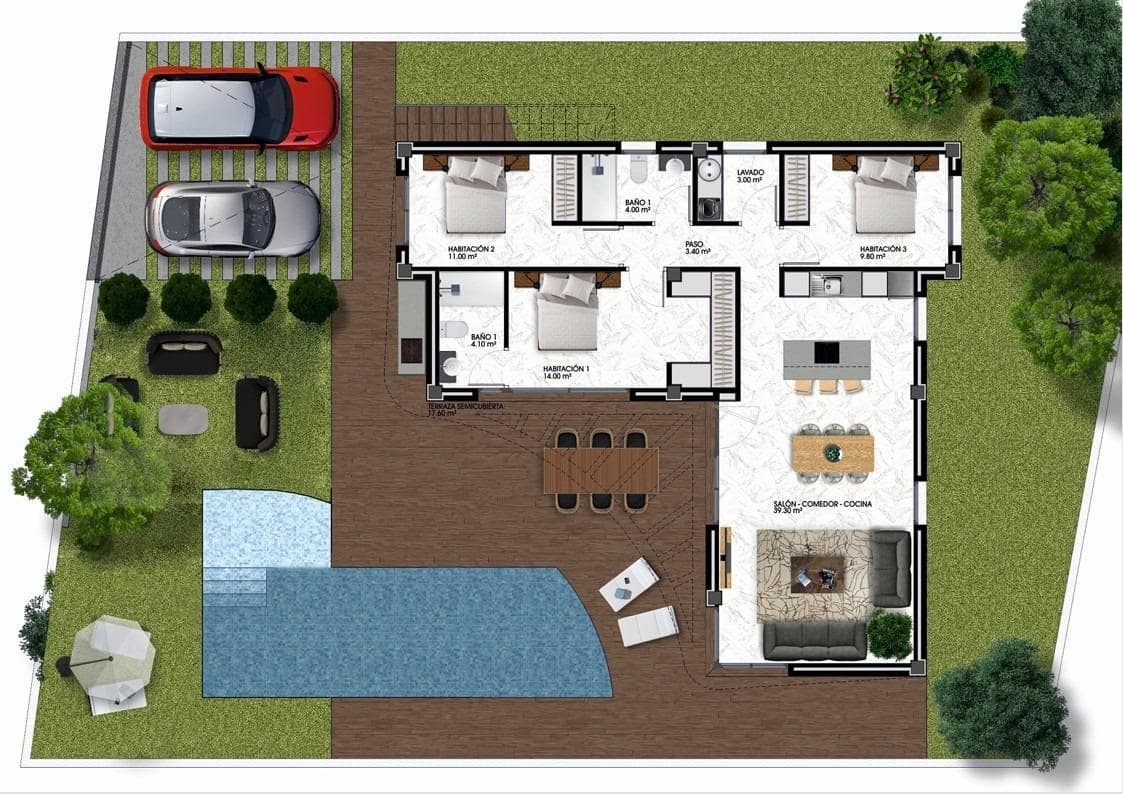 3 chambre Villa/Maison à vendre à Almoradi avec piscine - 399 000 € (Ref: 8926558)