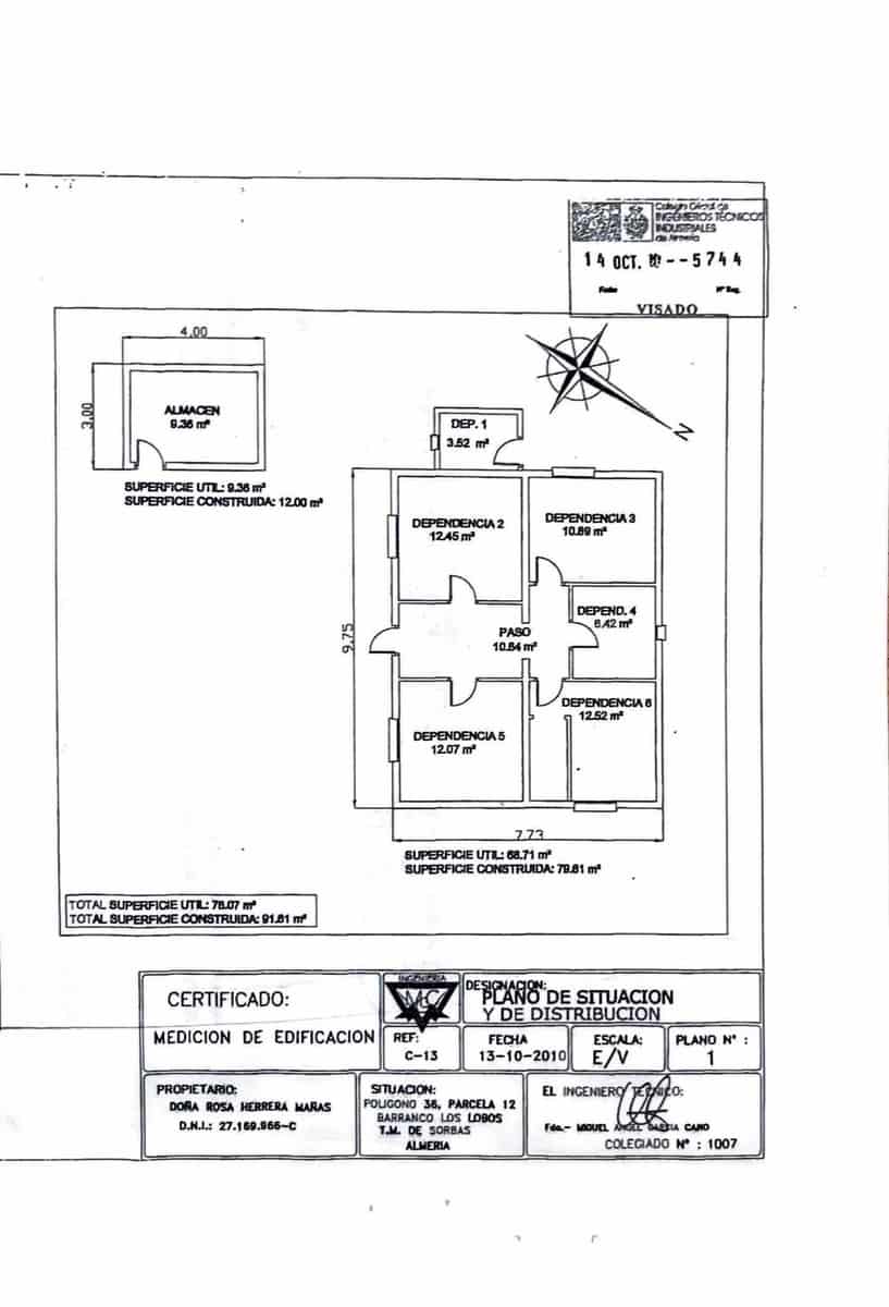 Finca/Casa Rural de 2 habitaciones en Sorbas en venta - 123.000 € (Ref: 9745230)