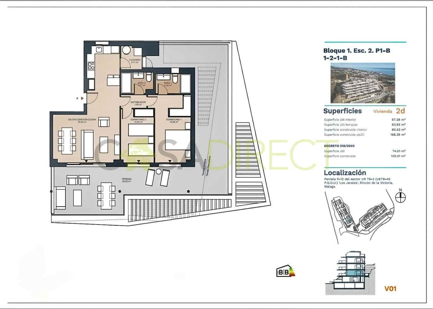 Piso de 2 habitaciones en Rincón de la Victoria en alquiler con piscina garaje - 2.500 € (Ref: 9833259)
