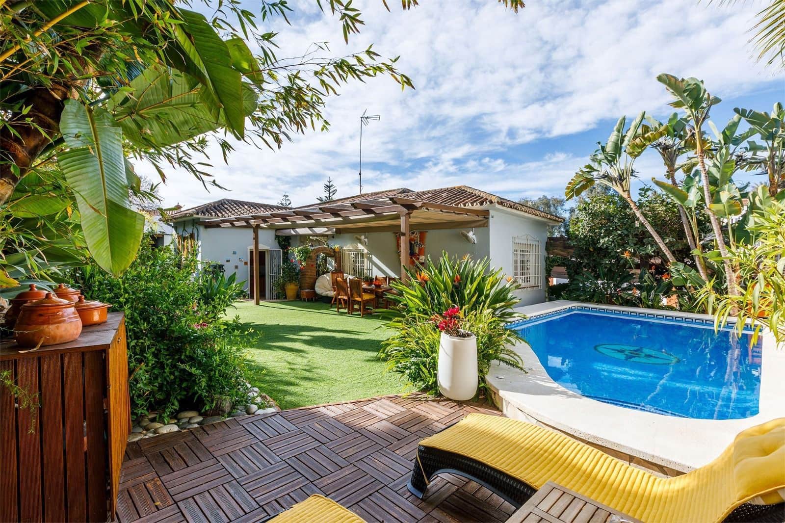 4 Zimmer Villa zu vermieten in Benajarafe mit Pool Garage - 3.800 € (Ref: 9864033)