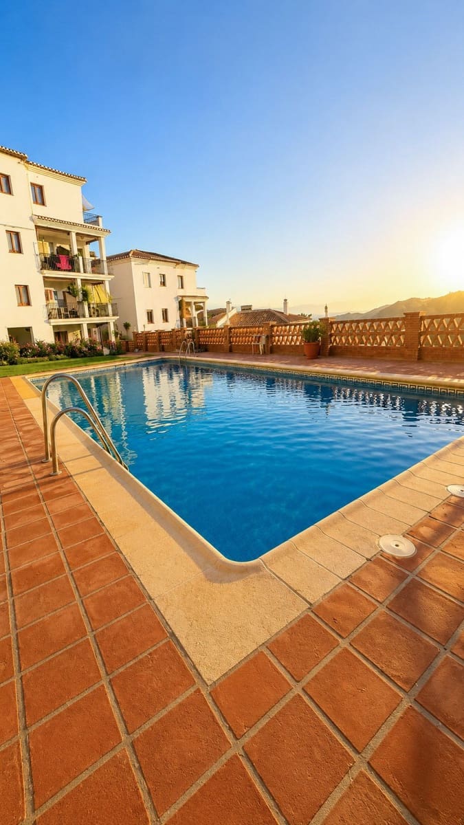 1 quarto Apartamento para arrendar em Frigiliana com piscina - 600 € (Ref: 9996614)