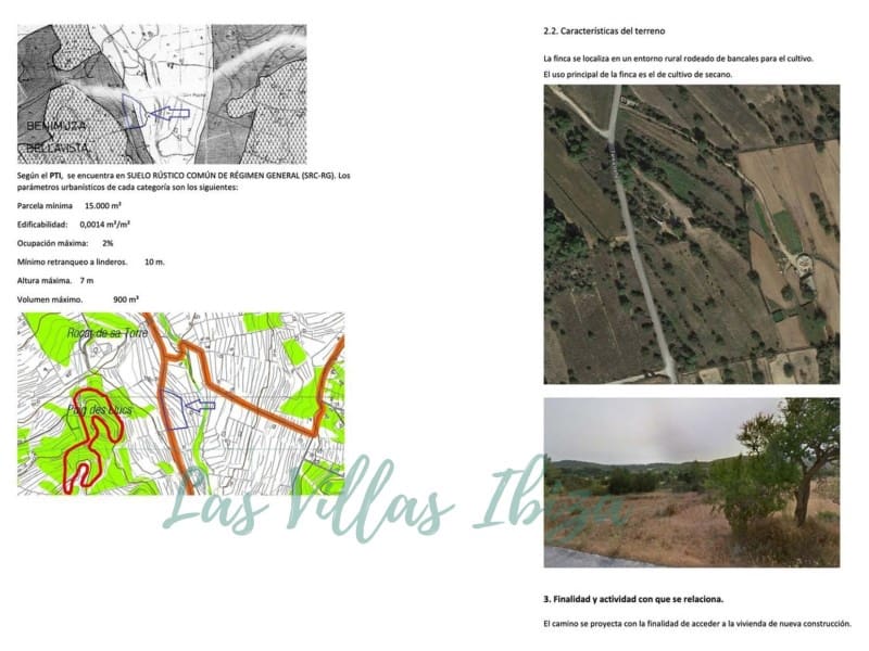 Grunde uden byggetilladelser til salg i San Jose / Sant Josep de Sa Talaia - € 1.400.000 (Ref: 9095536)