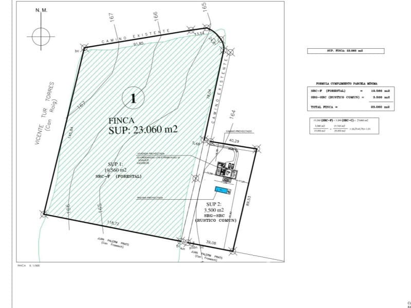 Teren niezagospodarowany na sprzedaż w Santa Gertrudis de Fruitera - 1 165 000 € (Ref: 9406456)