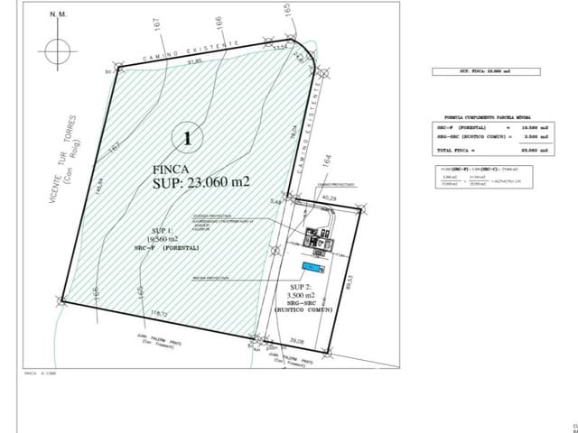 Teren niezagospodarowany na sprzedaż w Santa Gertrudis de Fruitera, Santa Eulalia / Santa Eularia - 1 165 000 € (Ref: 9406456)