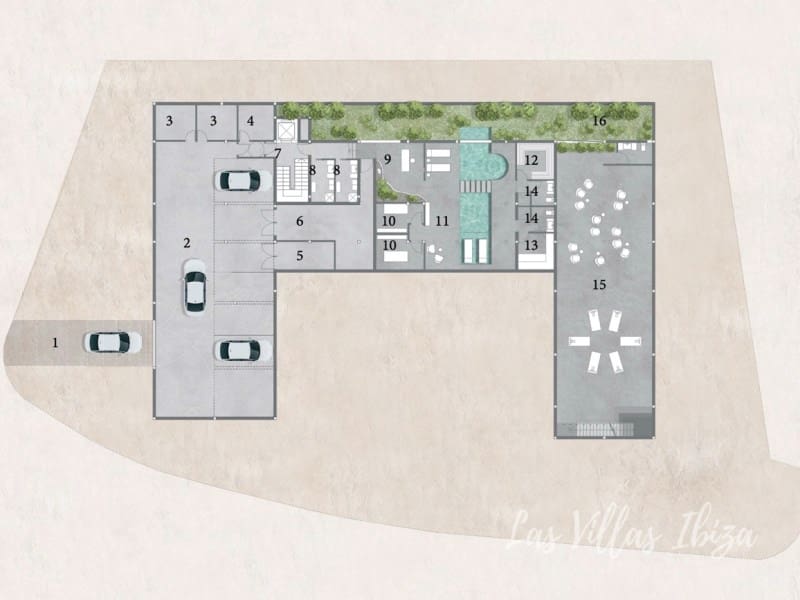 Hotel de 14 habitaciones en Cala Salada en venta con piscina garaje - 13.800.000 € (Ref: 9629985)