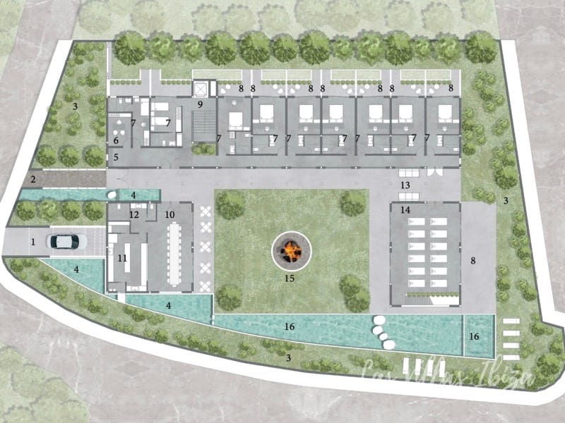 Hotel de 14 habitaciones en Cala Salada en venta con piscina garaje - 13.800.000 € (Ref: 9629985)