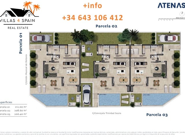 3 bedroom Villa for sale in Almoradí with pool - € 459,000 (Ref: 8682050)