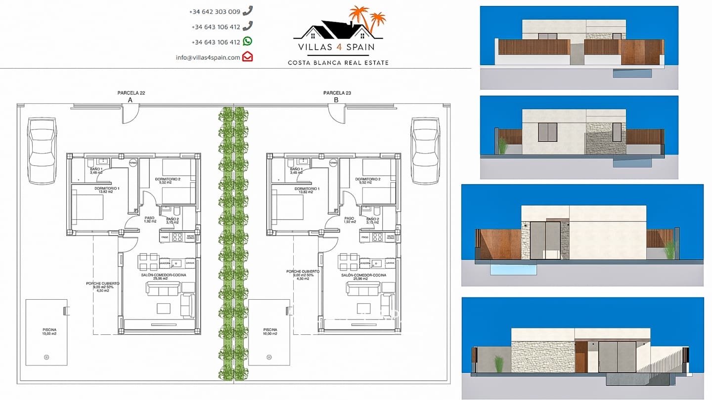 2 soveværelse Villa til salg i Fortuna med swimmingpool - € 235.000 (Ref: 8726680)