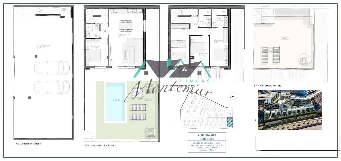 4 chambre Villa/Maison à vendre à Aguilas avec piscine garage - 378 000 € (Ref: 9243814)