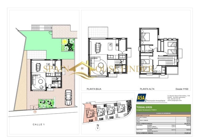 3 quarto Moradia Geminada para venda em Alicante cidade com piscina - 375 000 € (Ref: 7369600)