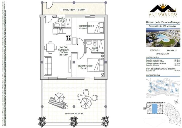 2 chambre Appartement à vendre à Rincón de la Victoria avec garage - 389 000 € (Ref: 10100353)
