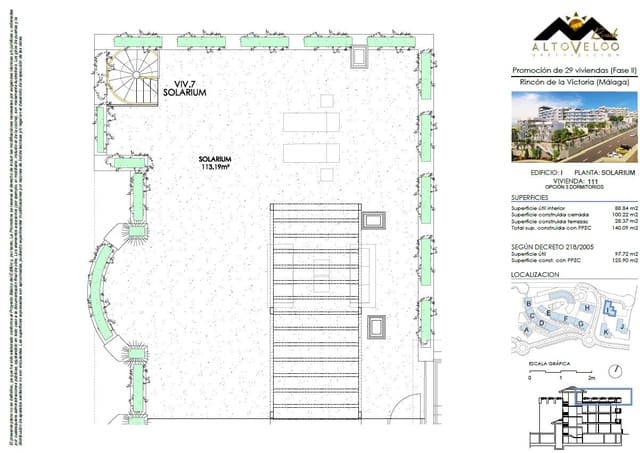 3 chambre Appartement à vendre à Rincón de la Victoria avec piscine garage - 495 000 € (Ref: 10100354)