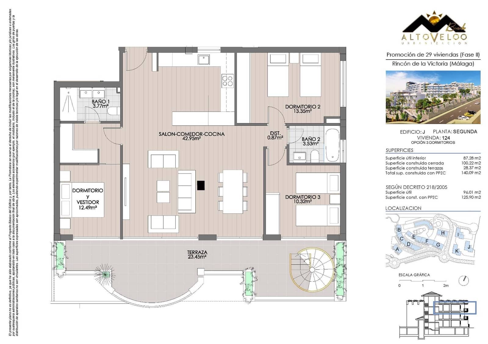 3 soveværelse Lejlighed til salg i Rincon de la Victoria med swimmingpool garage - € 495.000 (Ref: 8911301)