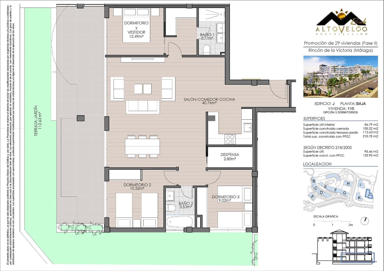 3 soveværelse Lejlighed til salg i Rincon de la Victoria med swimmingpool garage - € 420.000 (Ref: 8911302)