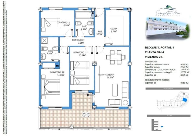 3 Zimmer Apartment zu verkaufen in Cómpeta mit Garage - 275.000 € (Ref: 9998916)