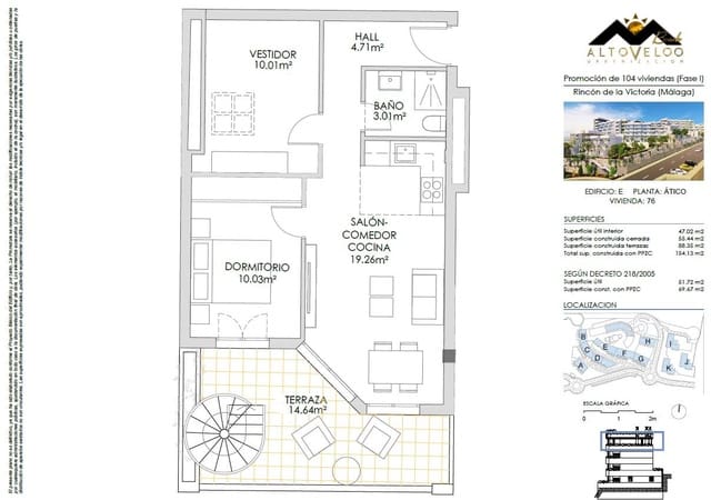 2 soveværelse Lejlighed til salg i Rincón de la Victoria med swimmingpool garage - € 349.000 (Ref: 9999683)