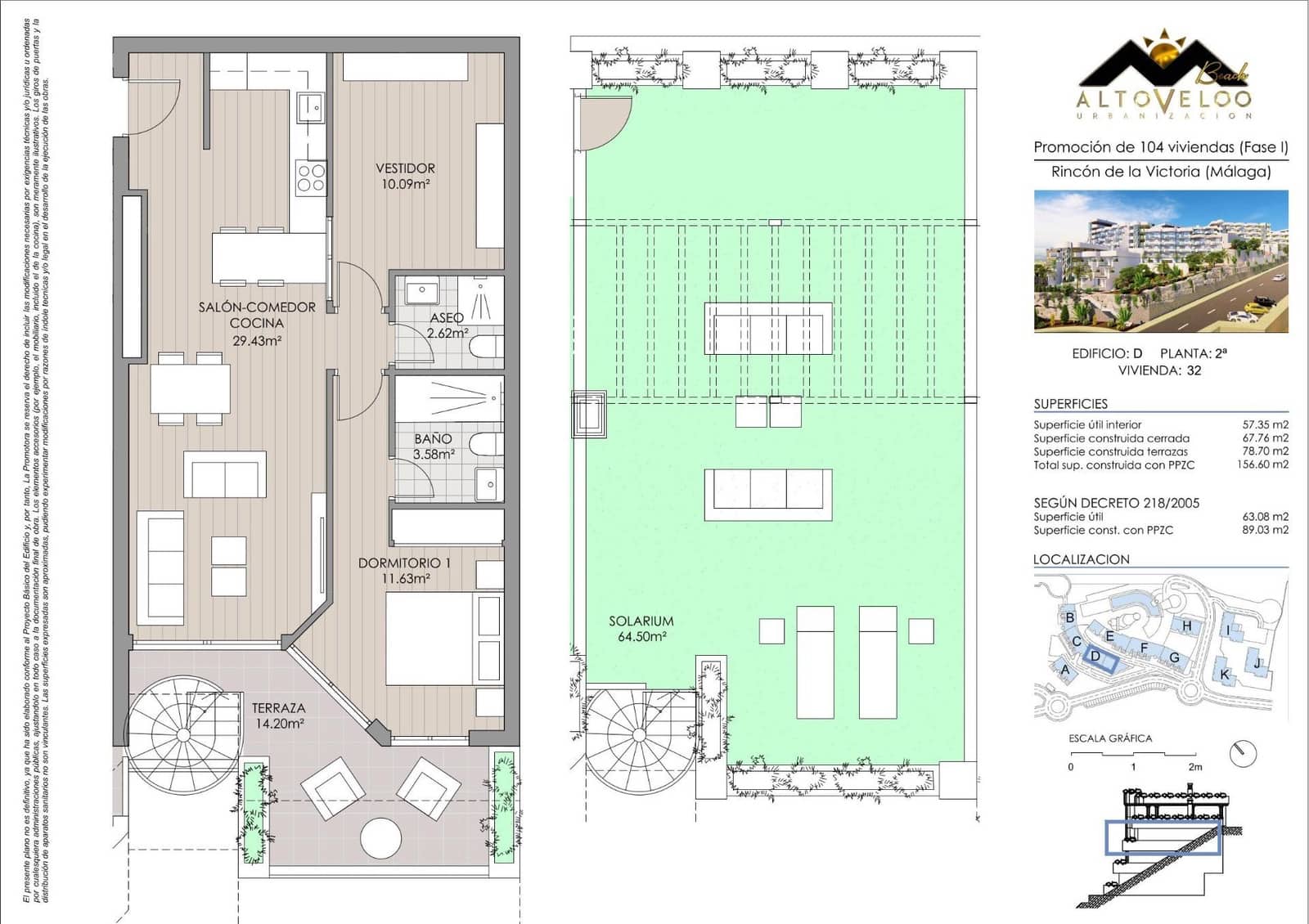 Ático de 2 habitaciones en Rincón de la Victoria en venta con piscina - 389.000 € (Ref: 9999684)