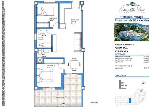 2 sypialnia Apartament na sprzedaż w Cómpeta - 168 000 € (Ref: 9999687)